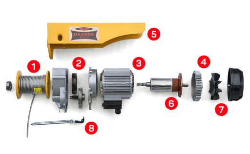 ЭЛЕКТРИЧЕСКАЯ КАНАТНАЯ ЛЕБЕДКА 800кг 230В строительная лебедка ДРАКОН 0,8 тонны