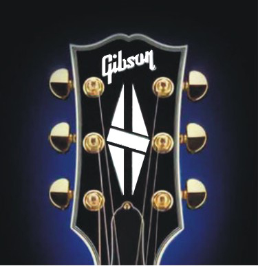 Пользовательская наклейка на гитару с символом GIBSON Diamond Hatch