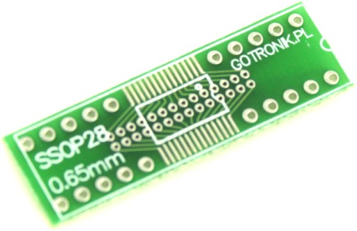 Плата SSOP28 растр 0,65мм_____PCB-087