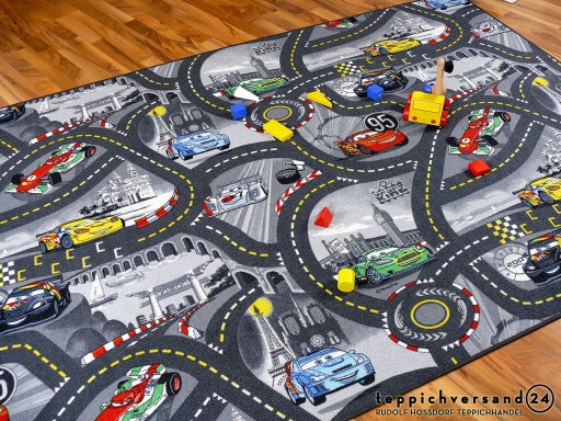 КОВЕР DISNEY CARS 200x250 City Streets 4 цвета