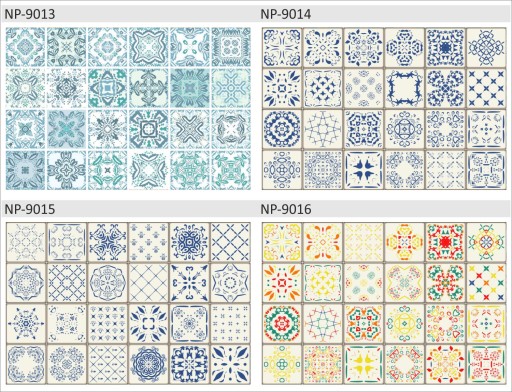 наклейки на плитку, плитка на стены, 10см х 10см