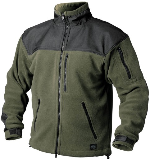 HELIKON CLASSIC ARMY Флисовая мужская толстовка оливково-зеленого/черного цвета S