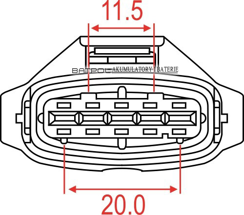 РАЗЪЕМ ИНЖЕКТОРА Z/5 BOSCH 5PIN 1928404221 JPT