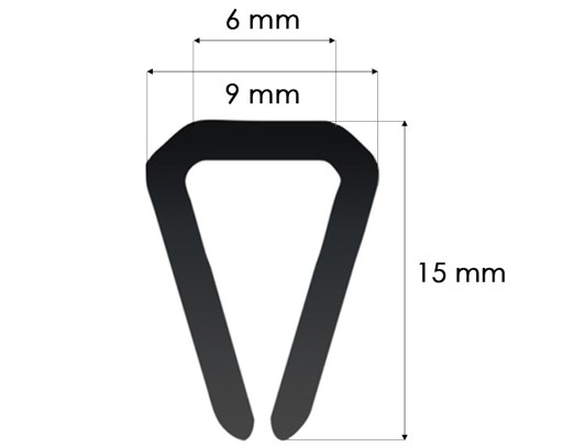 Uszczelka Krawędziowa Krawędź Rant 6mm S-1087 10m