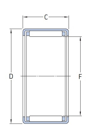 HK 3520 NTN Игольчатый роликоподшипник 35x42x20