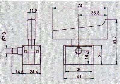 ПЕРЕКЛЮЧАТЕЛЬ ВКЛ/ВЫКЛ FA4-10/2DB для BAVARIA EINHELL BASS