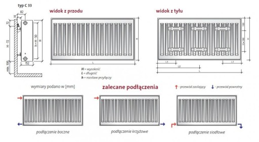 Боковой радиатор PURMO C33 500x1200 2442Вт В НАЛИЧИИ