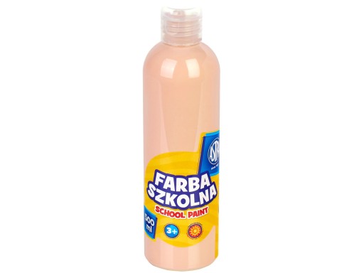 FARBY SZKOLNE plakatowe 500 ml cielisty beż ASTRA w BUTELCE dla DZIECI