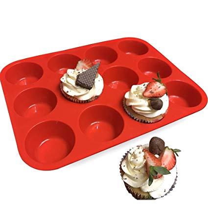 FORMA silikonowa DO MUFFINEK FOREMKA do GALARET DESERÓW BABECZEK 12szt