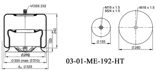 ПОДУШКА ПОДВЕСКИ 4757 NP21 MERCEDES ACTROS