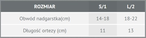 ORTEZA KCIUKA stabilizator OPASKA na kciuk L beż