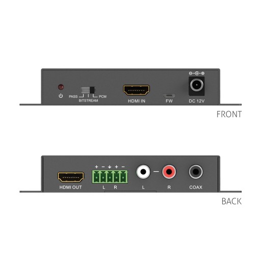 PureTools PT-C-HDADE Аудио HDMI-экстрактор 18 Гбит/с