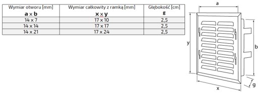 Решетка вентиляционная 14х21, черная, наклонная, EL