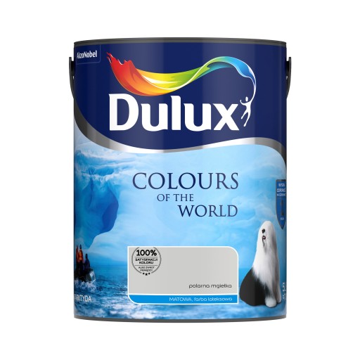 Краска Dulux Kolory Świat Polar Mist Paint 5 л + БЕСПЛАТНО