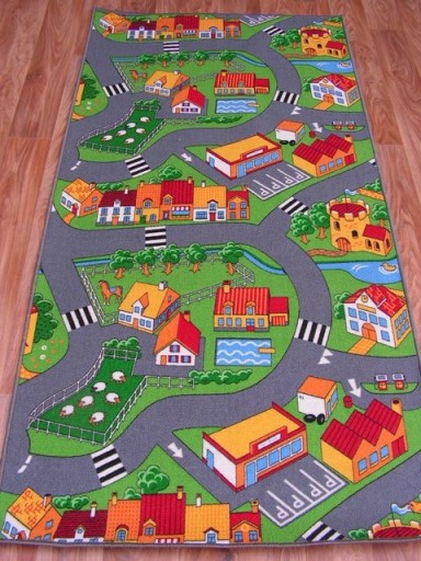 Dywan ULICZKI 150x350 LITTLE VILLAGE wieś @69417
