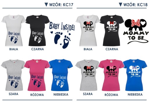 KOSZULKA CIĄŻOWA KC DLA PRZYSZŁEJ MAMY STYLOWA!! S