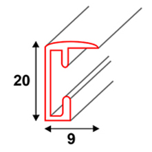 RAMA ALUMINIOWA SREBRNA 15x21 - RAMKA 21x15