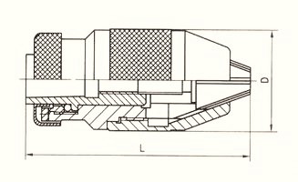 Сверлильный патрон B22 5-20мм + хвостовик MK4 MG