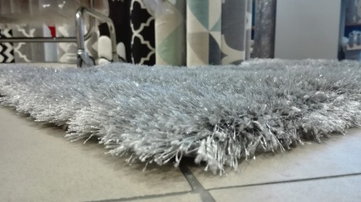 Ковер NEW SHAGGY 80x150 GLITTER SILVER NITH HIT!