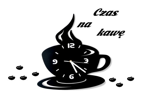 Кухонные часы CUP + наклейки большие 38 см НОВИНКА