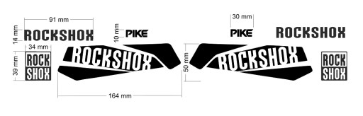 Наклейка ROCK SHOX PIKE на амортизатор НАКЛЕЙКИ