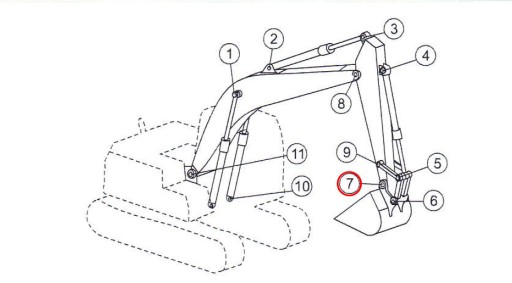 ВТУЛКА ВЫХОДА КОВША, KOMATSU PC200 2057072130