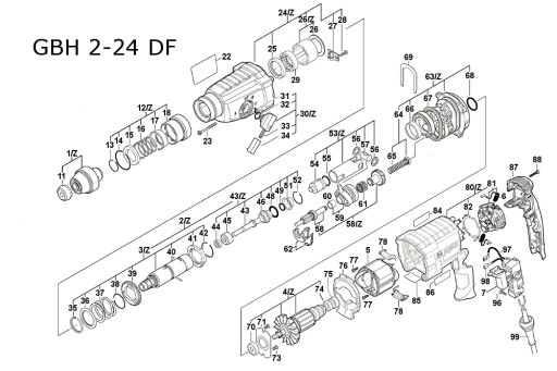 Переключатель Bosch GBH 2-26 GBH 2-25