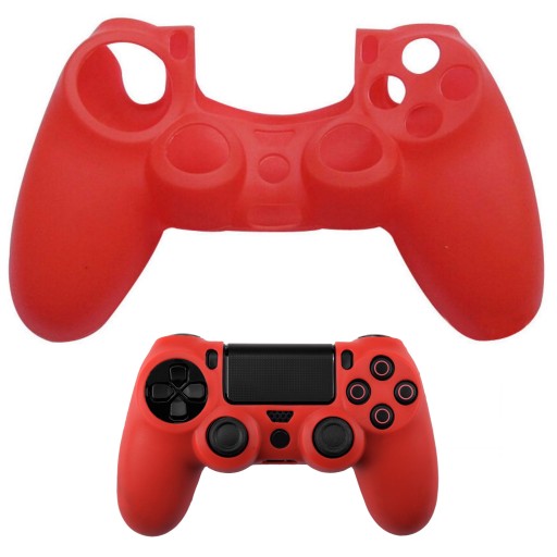 Чехол Overlay Silicone PS4 Pad, красный