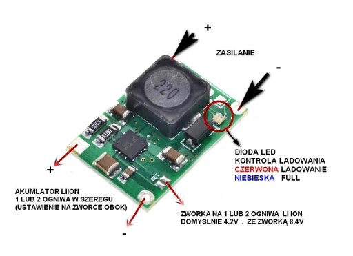 ЗАРЯДНОЕ УСТРОЙСТВО BMS 1S/2S 2A TP-5100 4,2В *8,4В