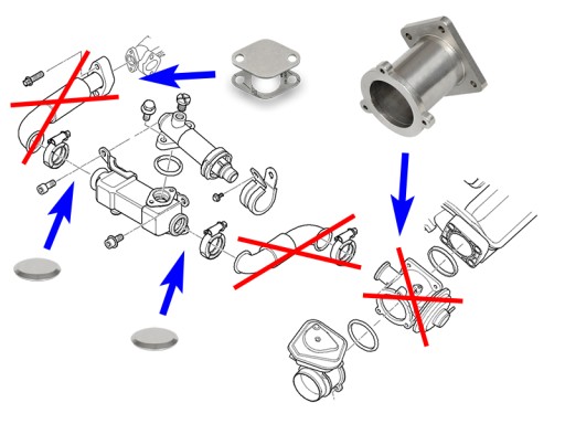 Замена заглушки EGR BMW E90 E60 E61 M47N2 M57N2