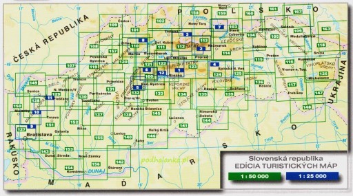 Крупинска Планина Дудинце 140 карта Словакия