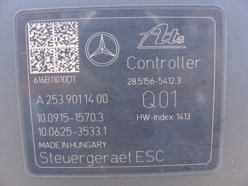 ABS ESC MERCEDES GLC W253 A2534310200 A2539011400