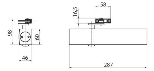 Доводчик GEZE TS 4000 + бронзовый кронштейн