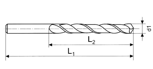 Wiertło kobaltowe do metalu HSSCo NWKa 5,5 mm