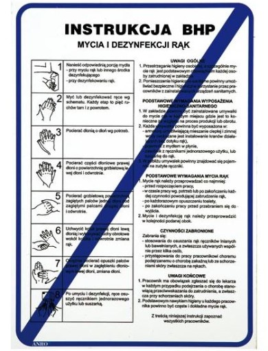 ЗНАК ЗДОРОВЬЯ И БЕЗОПАСНОСТИ ИНСТРУКЦИИ ПО МЫТЬЮ И ДЕЗИНФЕКЦИИ РУК ПВХ