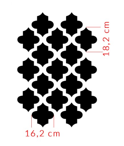 Марракеш - многоразовый трафарет для марокканской живописи 70х100см