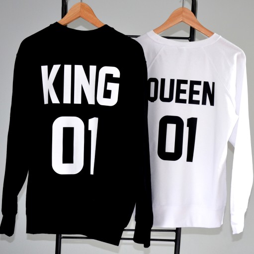 Bluza BLUZY DLA PAR zakochanych KING QUEEN komplet