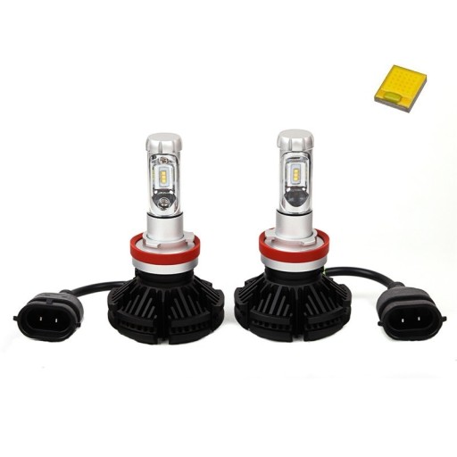 Лампы 2шт LED H11 X3 ZES 50W 12000lm LUMILEDS