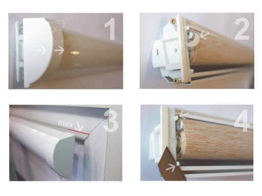 рулонная штора блэкаут в кассете, размер 106х220 G
