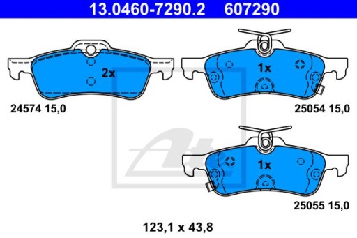 ЗАДНИЕ БЛОКИ ATE HONDA CIVIC IX FK 12-