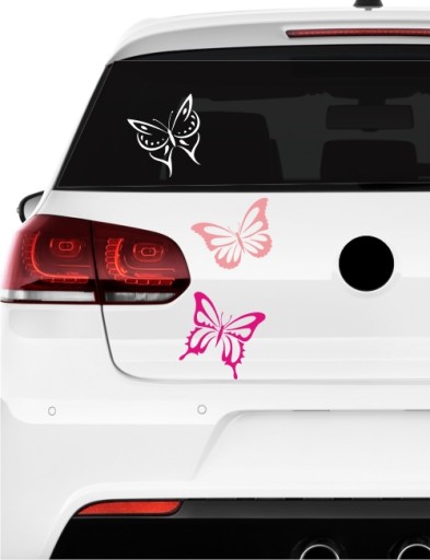 Naklejka MOTYL Motylki Motyle na auto szybe samochód naklejki *Wzory Kolory