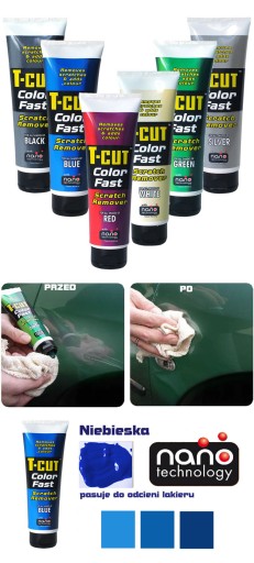 Kredka + PIGMENT + REGENERATOR na rysy NIEBIESKI