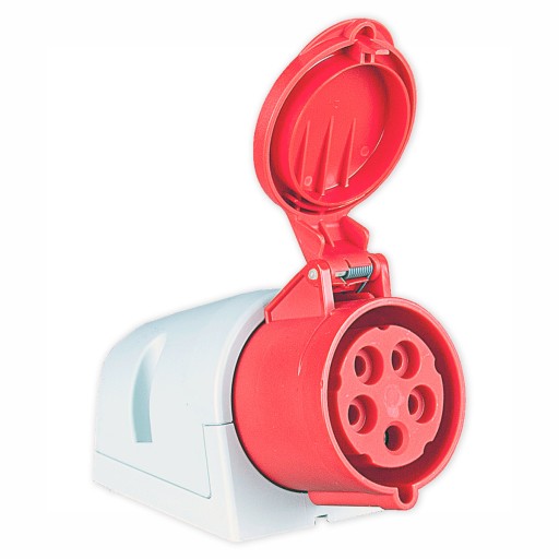 РОЗЕТКА 3P+Z+N 32A 5P 400V IP44 PCE 125-6