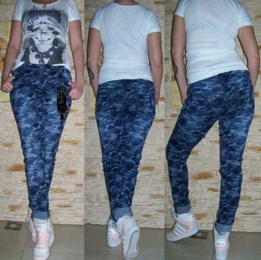 Брюки TUBE CAMO CAMO сексуальные SLIM FIT M 38