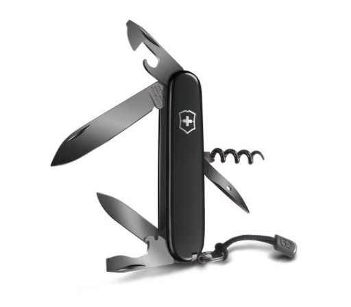 Нож карманный VICTORINOX Spartan PS, черный 1.3603.3P