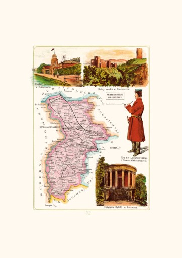 Bazewicz MAPA Nowa Aleksandrya powiat nowo-aleks.