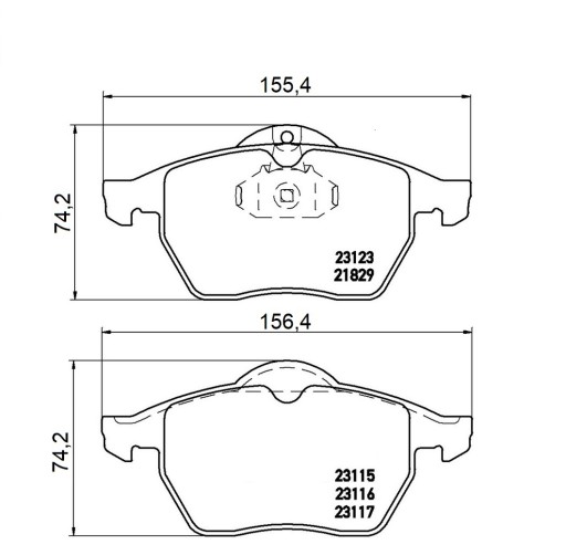 MIKODA 1635 GT ДИСКИ, КОЛОДКИ OPEL ZAFIRA А передние