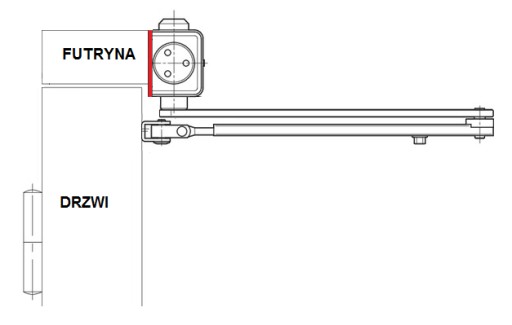 Монтажная плата доводчика ASSA ABLOY DC140, черный