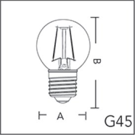 Żarówka LED E27 2W FSL 200lm Ciepła 2200K FILAMENT