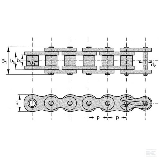 REXNORD LINK РЕМЕНЬ РОЛИКОВАЯ ЦЕПЬ 08B-1 5M LINK